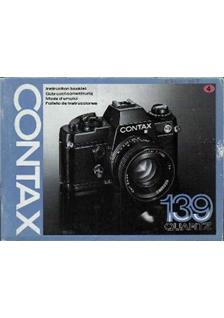 Contax 139 manual. Camera Instructions.